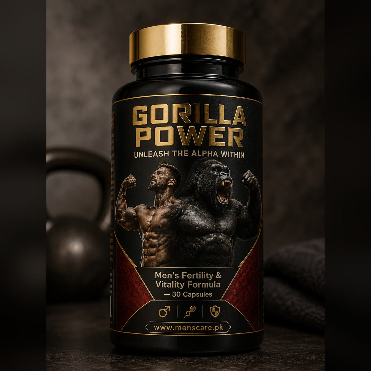 Gorilla Power Men’s Fertility & Vitality Formula – 30 Capsules