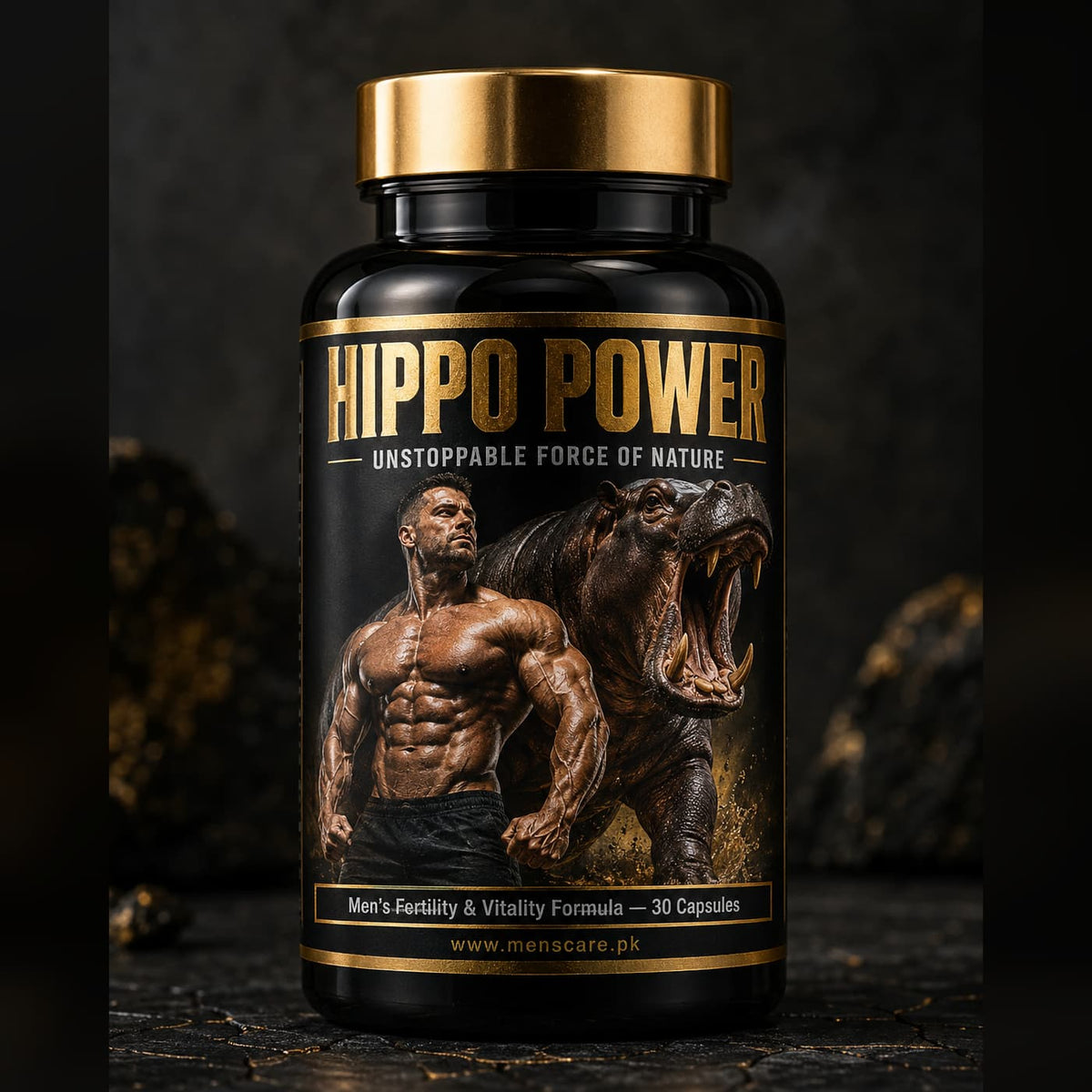 Hippo Power Men’s Fertility & Vitality Formula – 30 Capsules