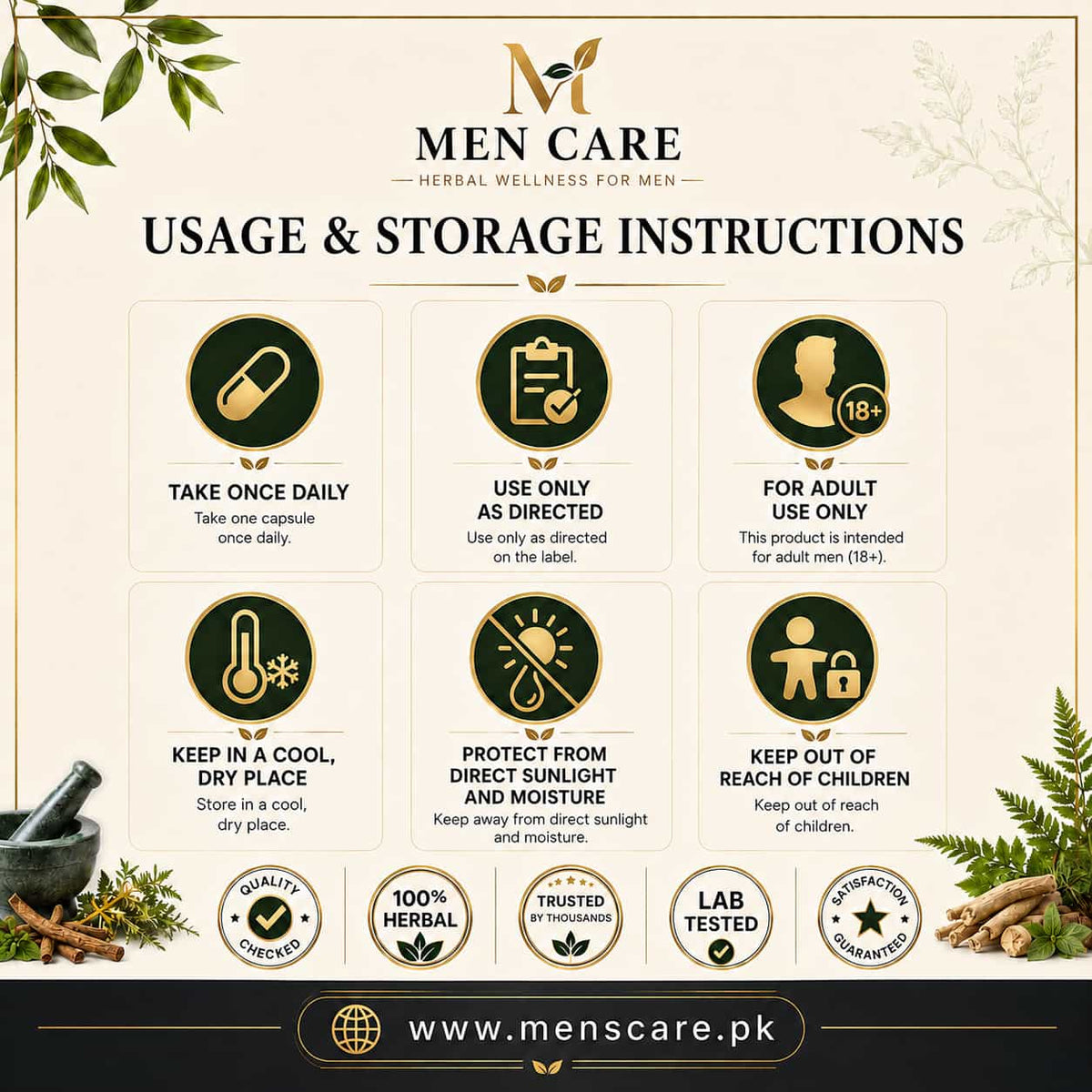 Herbal Medicine for Men Stamina Energy and Power